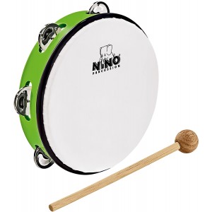 NINO® Percussion 8" ABS Tambourine, Grass-Green - NINO51GG