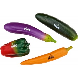 NINO® Percussion "Vegetable" Shaker Assortment, 4 Pcs - NINOSET101