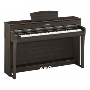 Yamaha Clavinova CLP-735 DW Digital Upright Piano With Bench - Dark Walnut