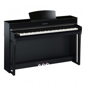 Yamaha Clavinova CLP-735 PE Digital Upright Piano With Bench - Polished Ebony