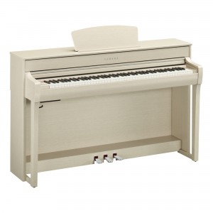 Yamaha Clavinova CLP-735 WA Digital Upright Piano With Bench - White Ash