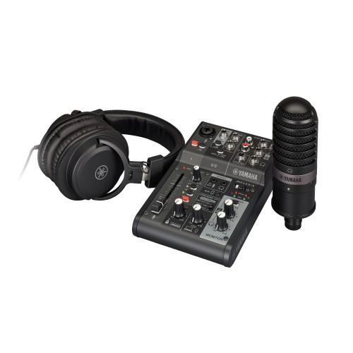 Yamaha AG03MK2 LSPK Live Streaming Pack - Black