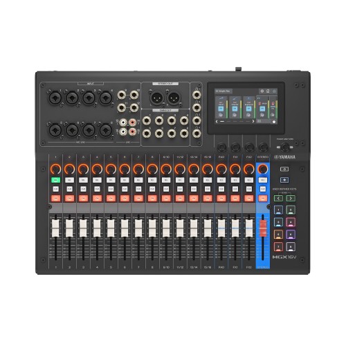 Yamaha MGX16V 22-Channel Digital Mixing Console with Video Interface - Black
