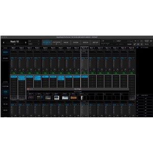 Waves SuperRack Performer Live sound plugin host running natively on Mac and PC