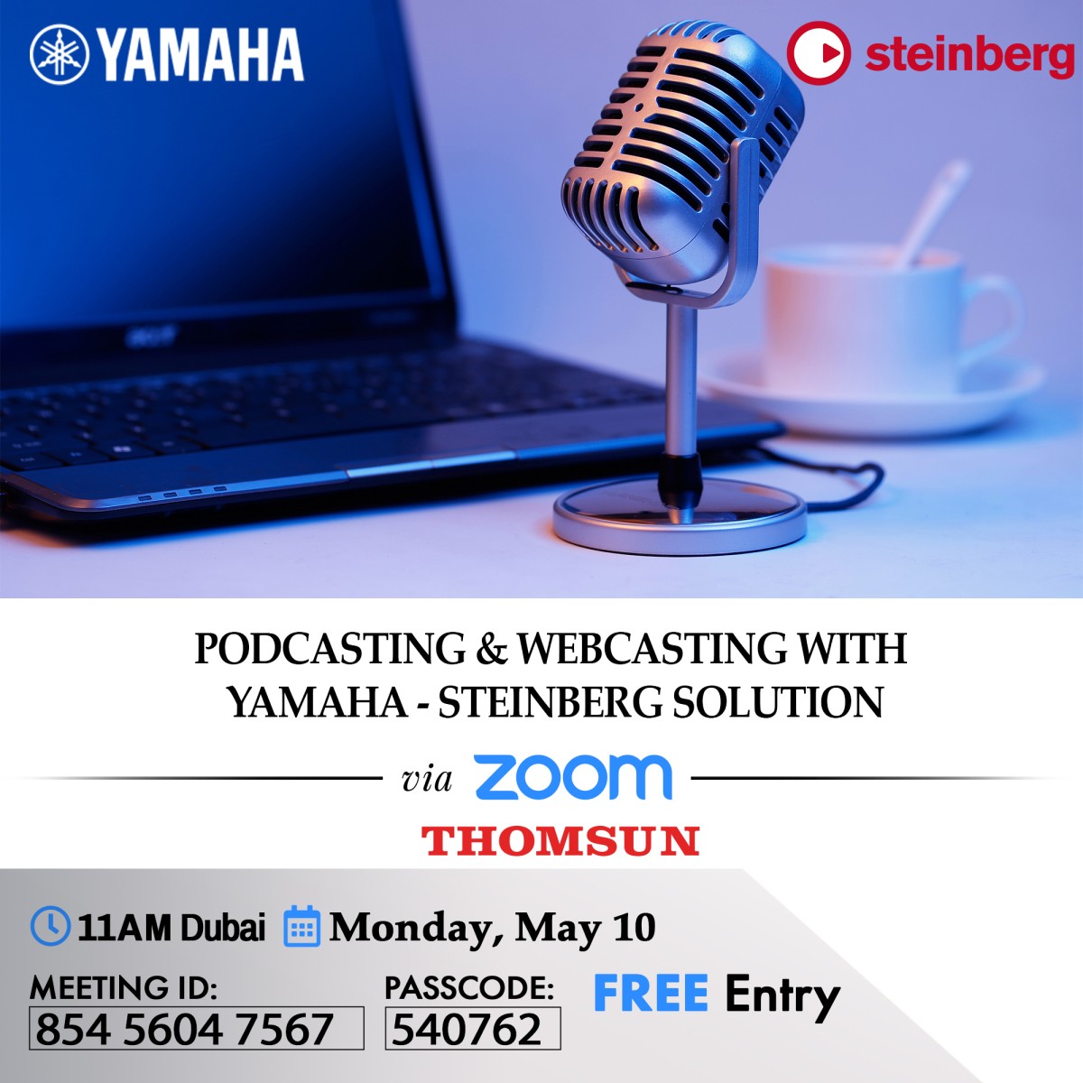 WEBINAR - Podcasting & Webcasting with Yamaha & Steinberg Solutions