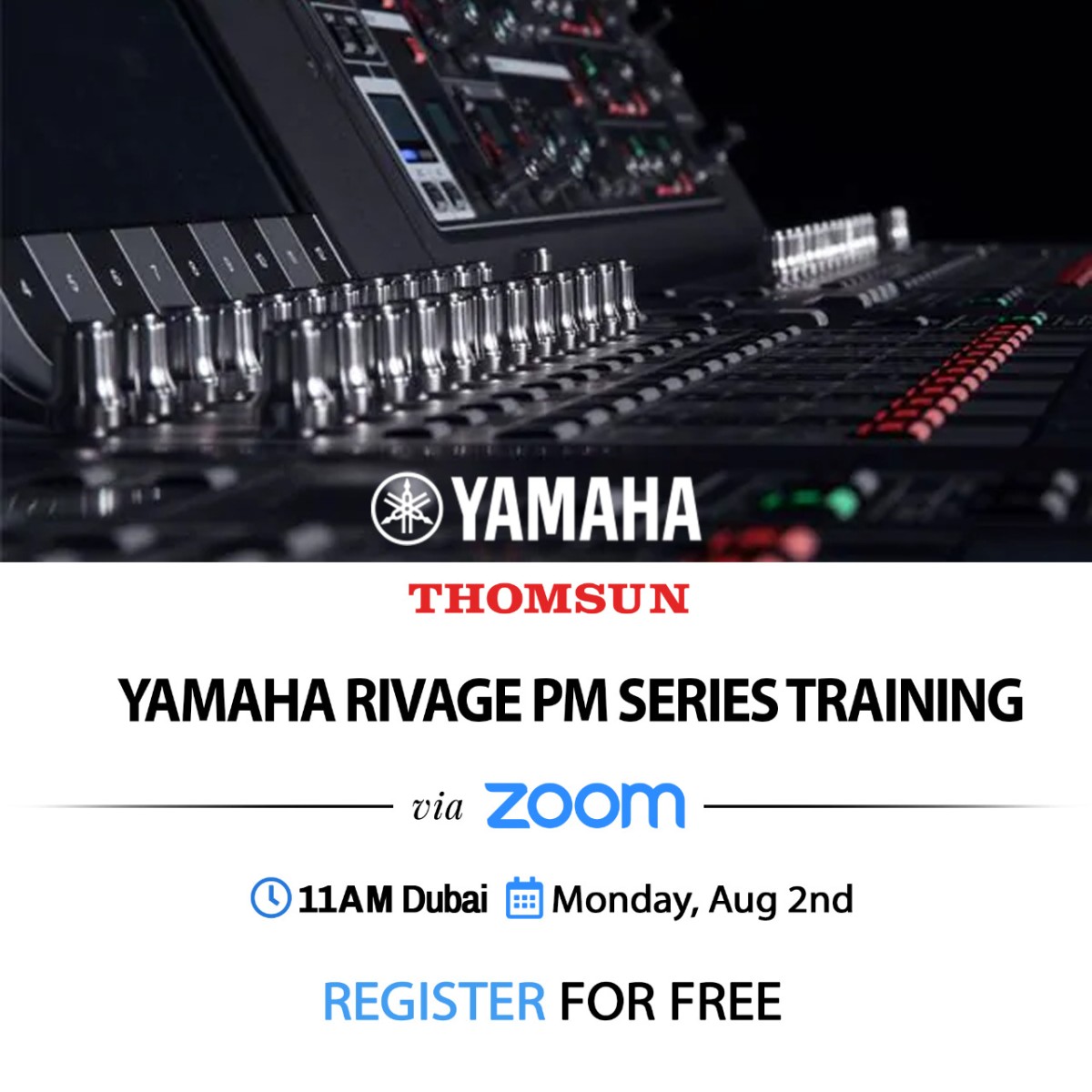 WEBINAR - Yamaha Rivage PM Series Trainings