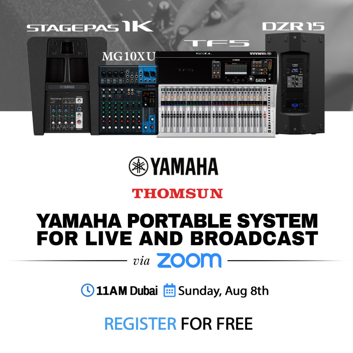 WEBINAR - Yamaha Portable System For Live & Broadcast