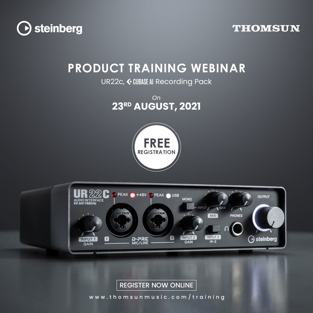 WEBINAR - Steinberg UR22C Recording Pack