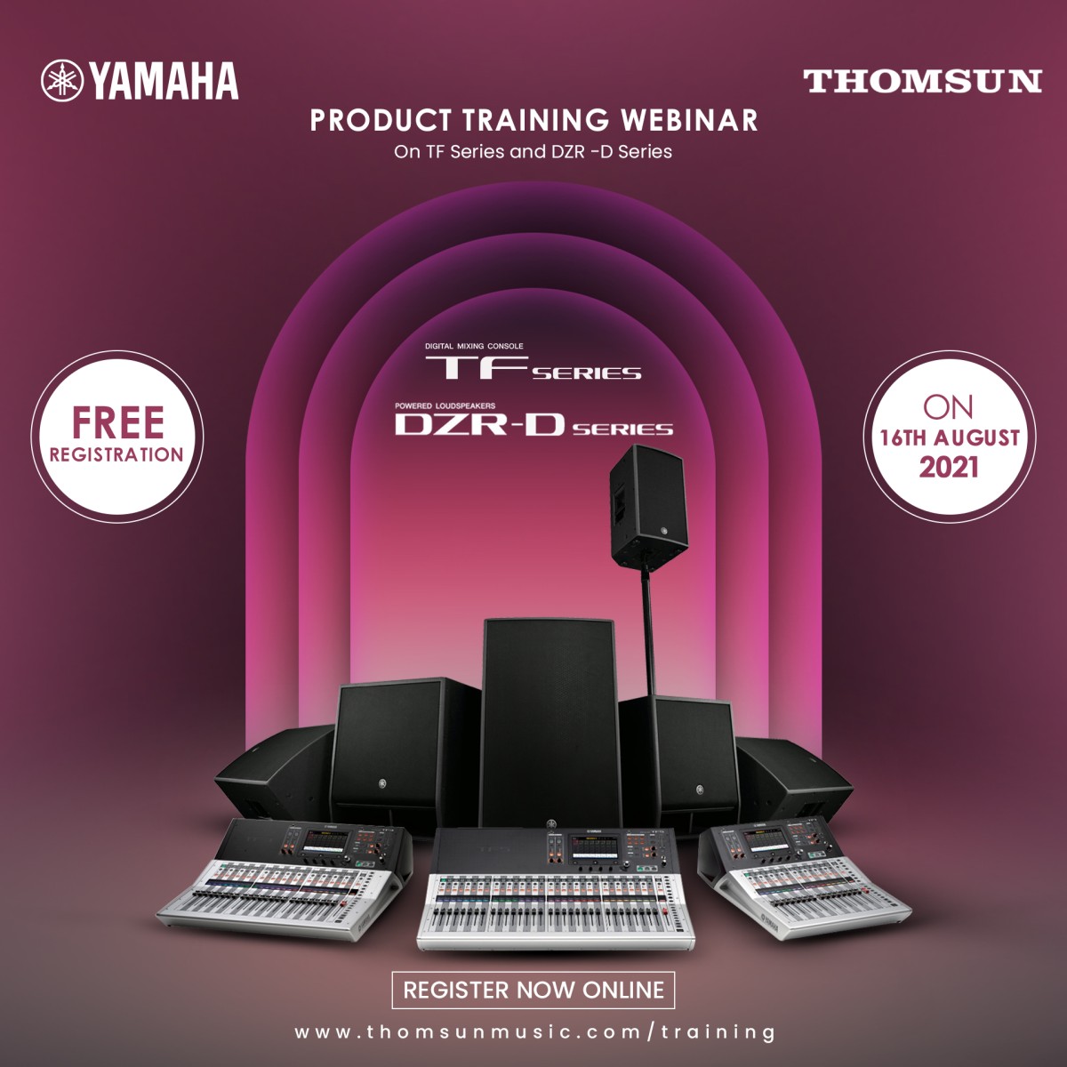 WEBINAR - PRODUCT TRAINING ON YAMAHA TF SERIES AND DZR