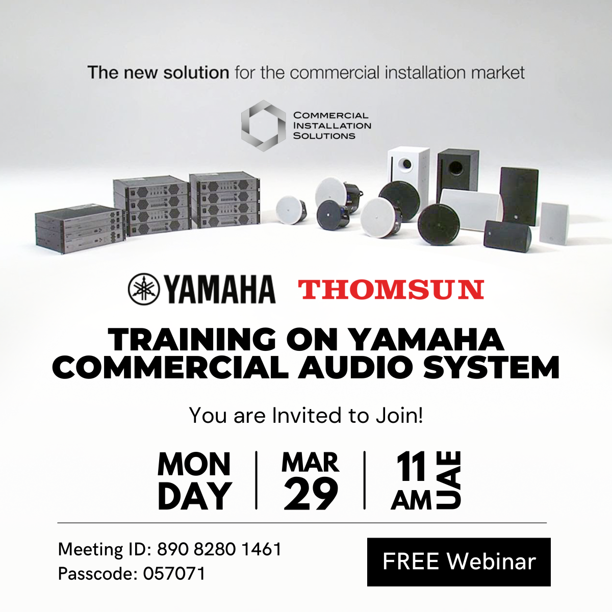 WEBINAR - Yamaha Commercial Audio System