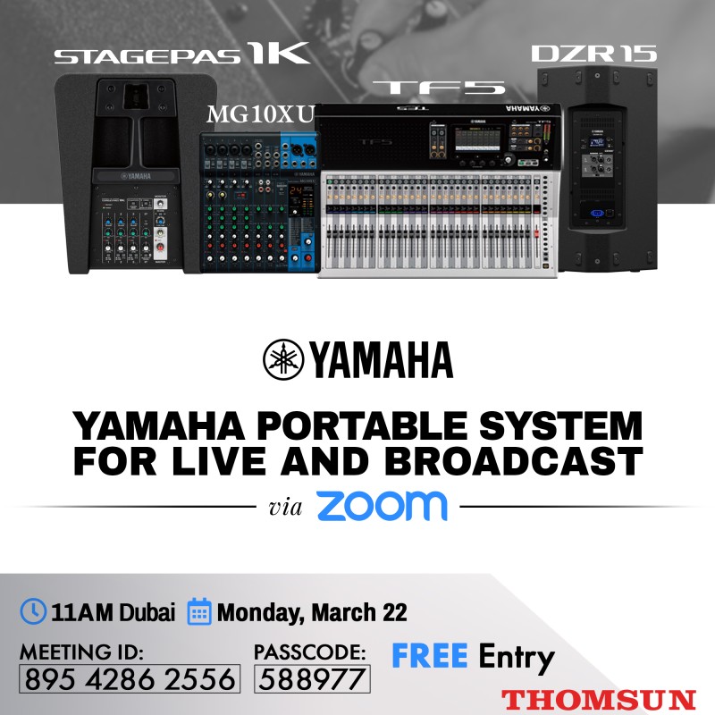 WEBINAR - Yamaha Portable System for Live and Broad Cast